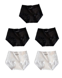 3 Black+2 White (5-Pack)